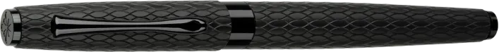 Cobra Tintenroller guillochiert – Schwarz & Burgunderrot