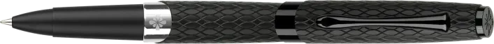 Cobra Tintenroller guillochiert – Schwarz & Burgunderrot