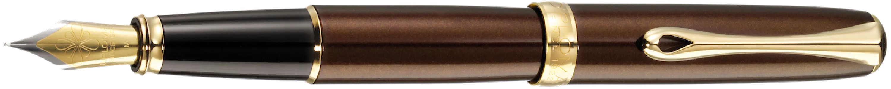 DIPLOMAT Excellence A2 Füllfederhalter – Perlweiß, Breite Stahlspitze, Komplett Metall