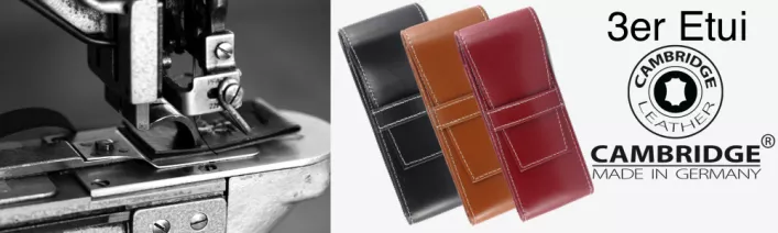 Etui Leder mit Führungslasche 3er 