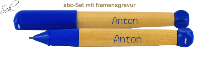 abc Set für Anfänger Füller&Bleistift mit Gravur