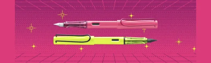 Lamy safari Füllhalter neonpink & neonyellow Sonderedition 