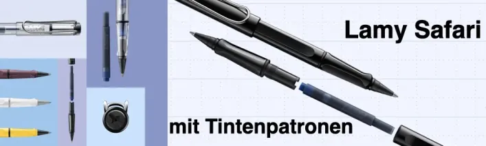 Safari Roll-ink – Tintenroller mit Tintenpatronen