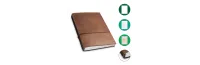 X17 Notizbuch & Kalender Echtleder 3er – A5