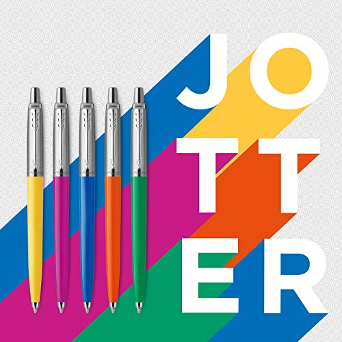 Parker Jotter Originals Collection-Kugelschreiber mittelfeine Schreibspitze 4/ St/ück Schwarze Tinte Retrolook der 90er-Jahre