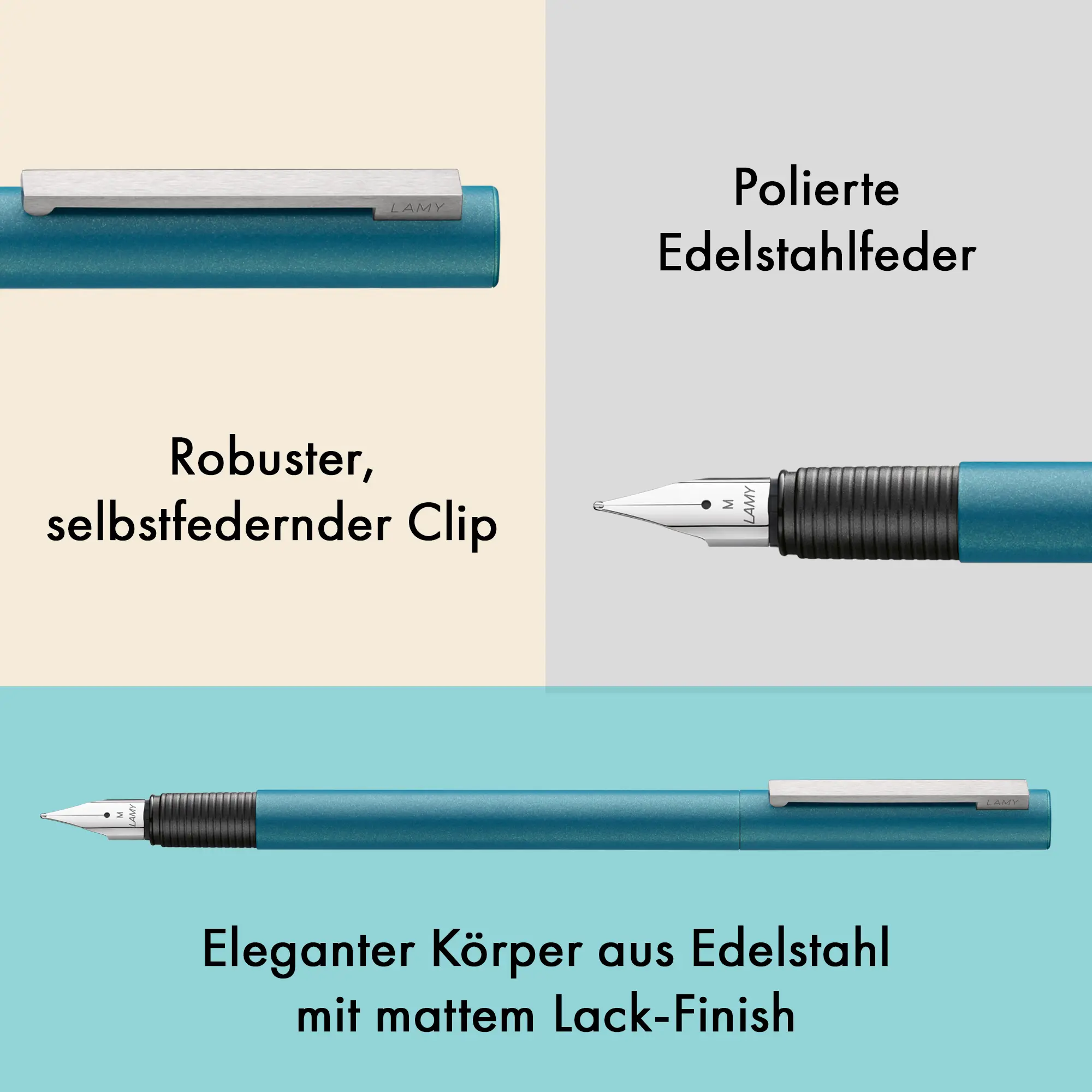 LAMY cp 1 aquamarine Füllhalter